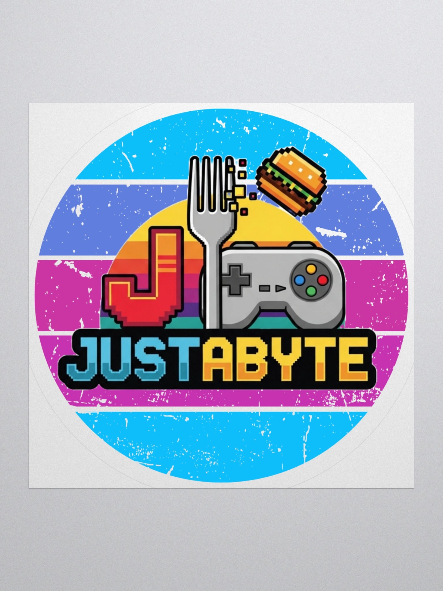 Just A Byte Kiss Cut Sticker product image (1)