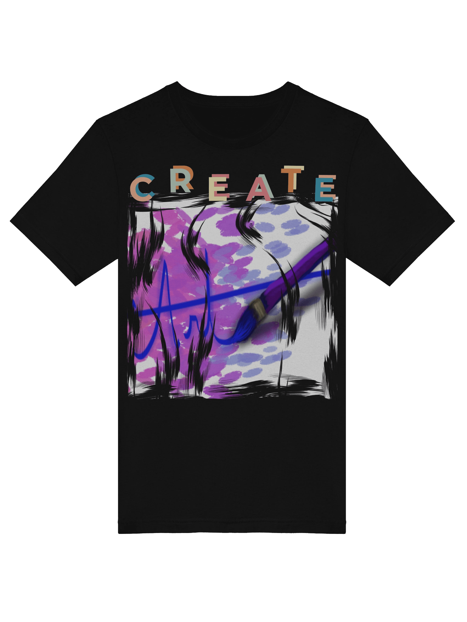 Create Art Paintbrush T-Shirt product image (5)