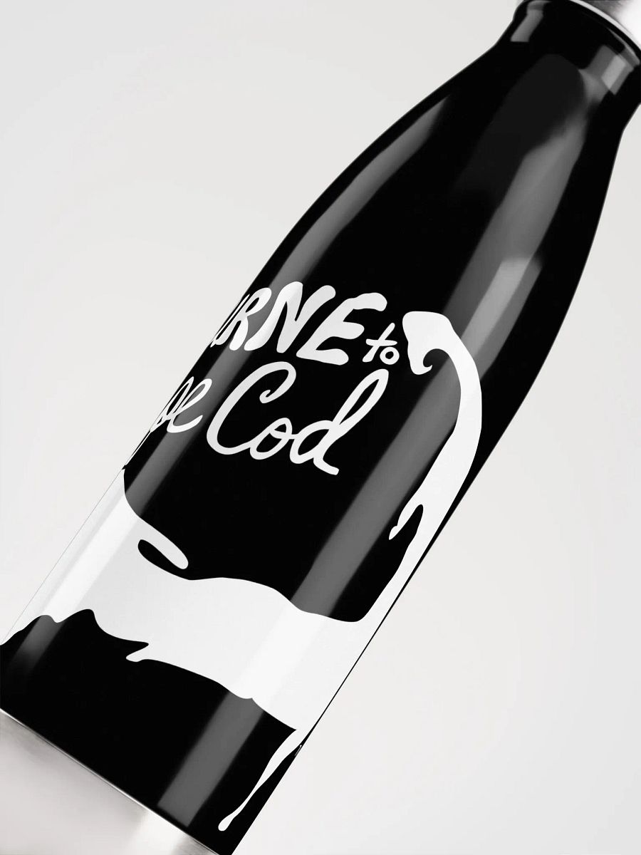 BOURNE to Cape Cod™ | Stainless Bottle | White on Black 💧 product image (5)