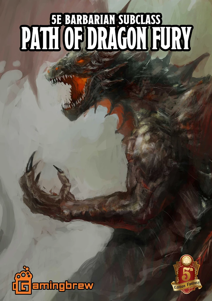 Path of Dragon Fury | 5E Barbarian Subclass product image (1)