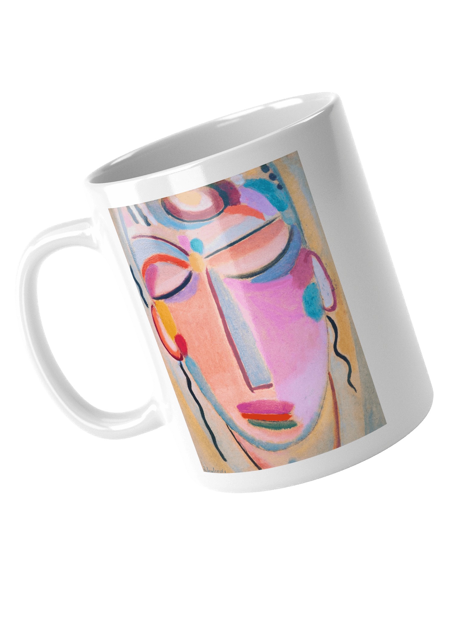 Abstract Modern Expressionist Portrait Coffee Mug product image (4)