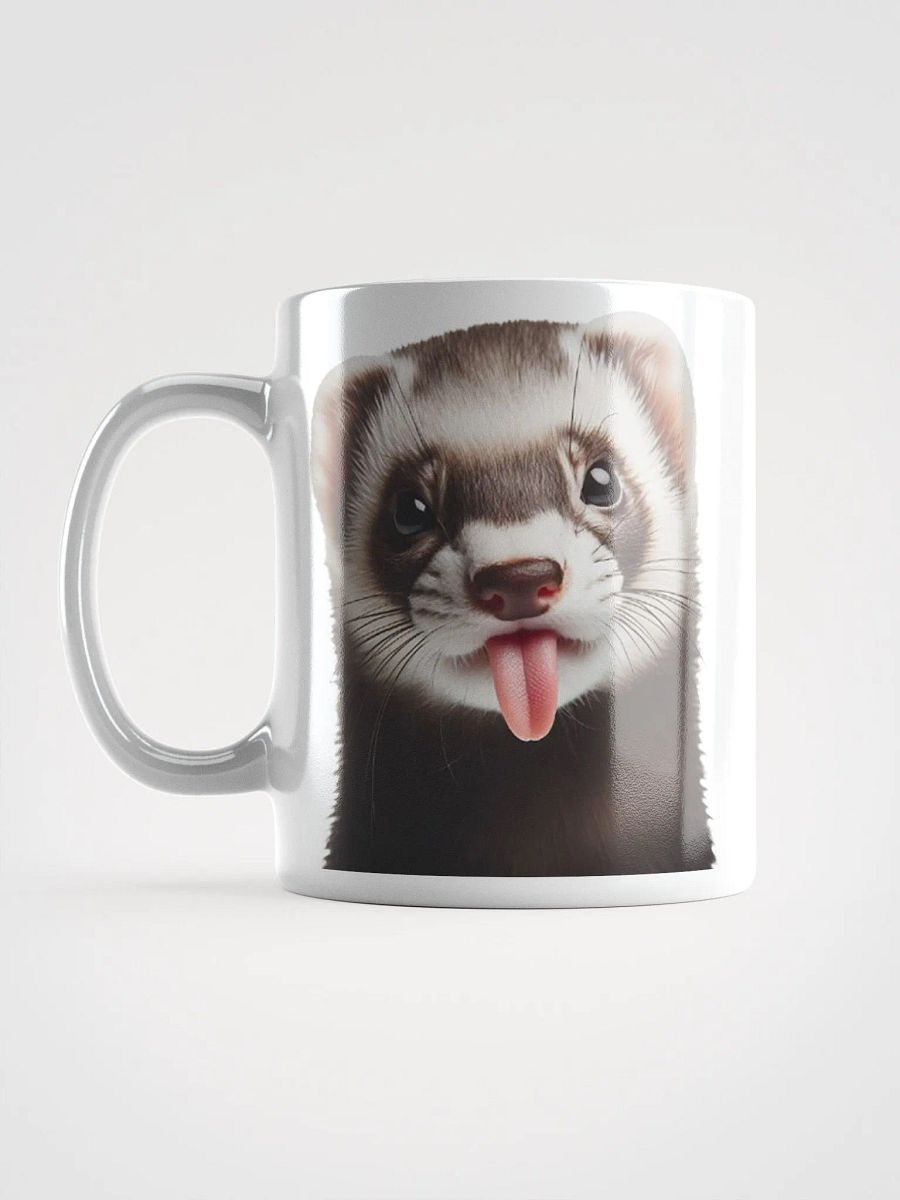 Rude Ferret #Humorous Glossy Mug - White product image (6)
