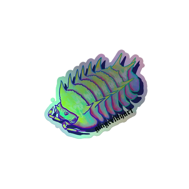 spikey isopod sticker product image (2)