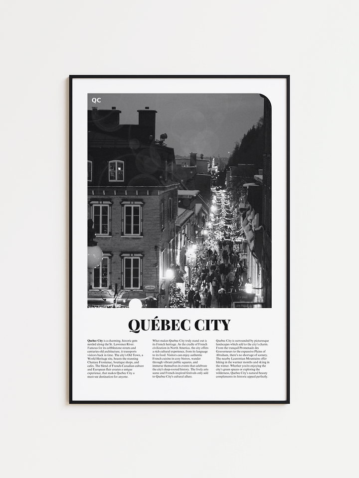 Quebec City 02 Newspaper Poster product image (1)