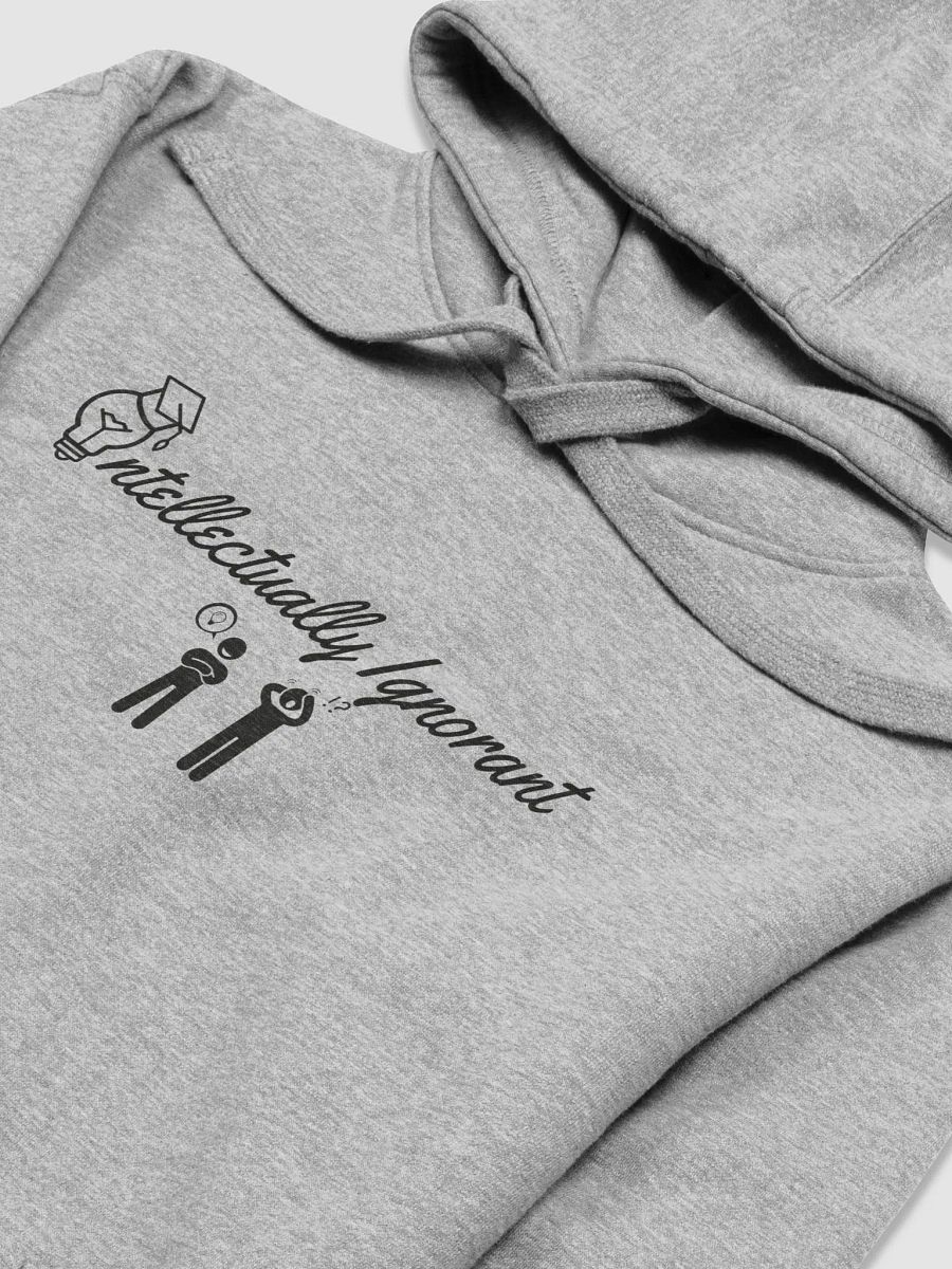 INTELLECTUALLY IGNORANT (Black Logo) Cotton Heritage unisex Hoodie product image (30)
