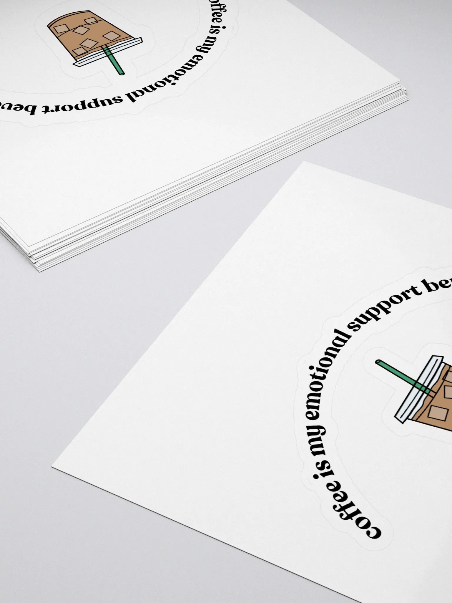 Iced Coffee= Emotional Support Sticker product image (4)