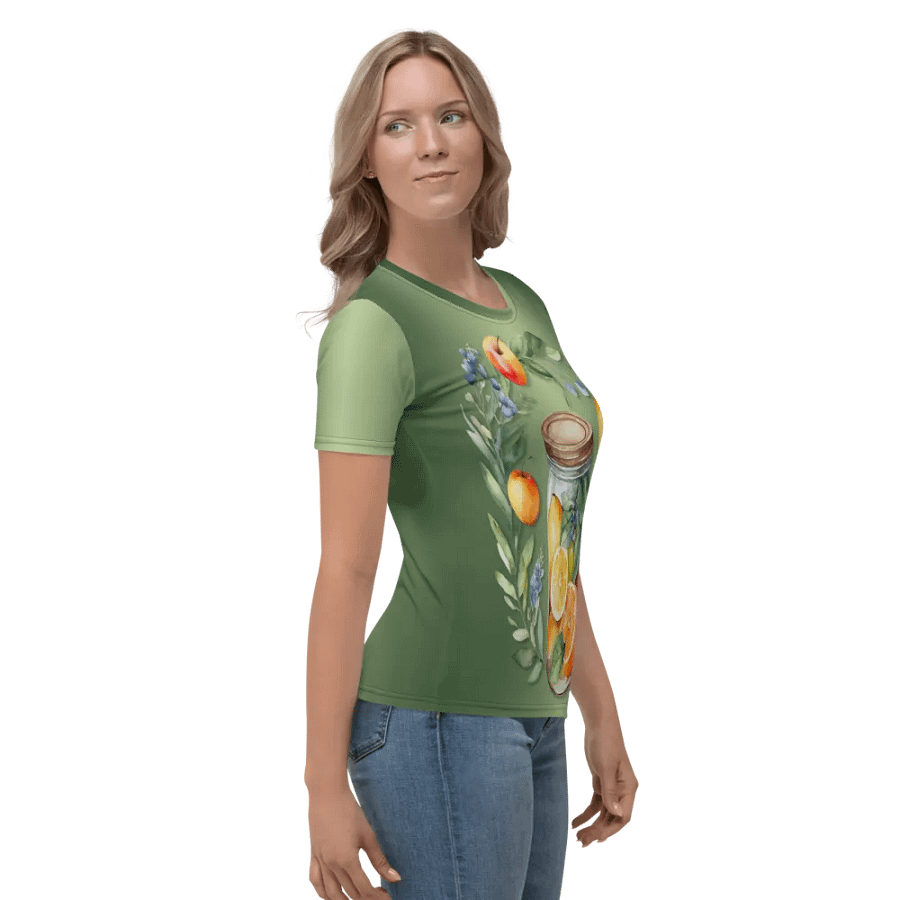 Floral Themed All Over Print T-shirt product image (4)
