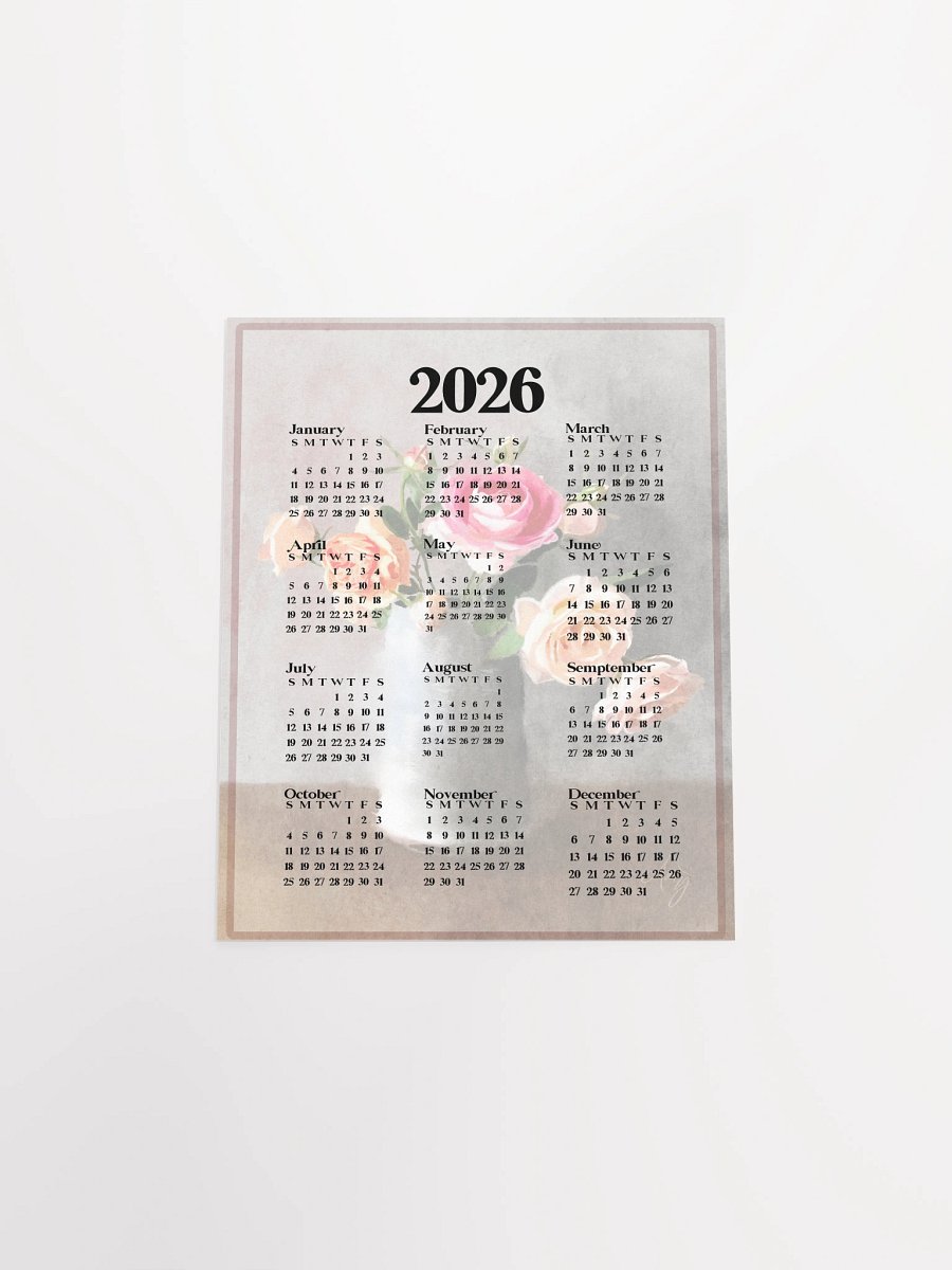 2026 Poster Calendar product image (7)