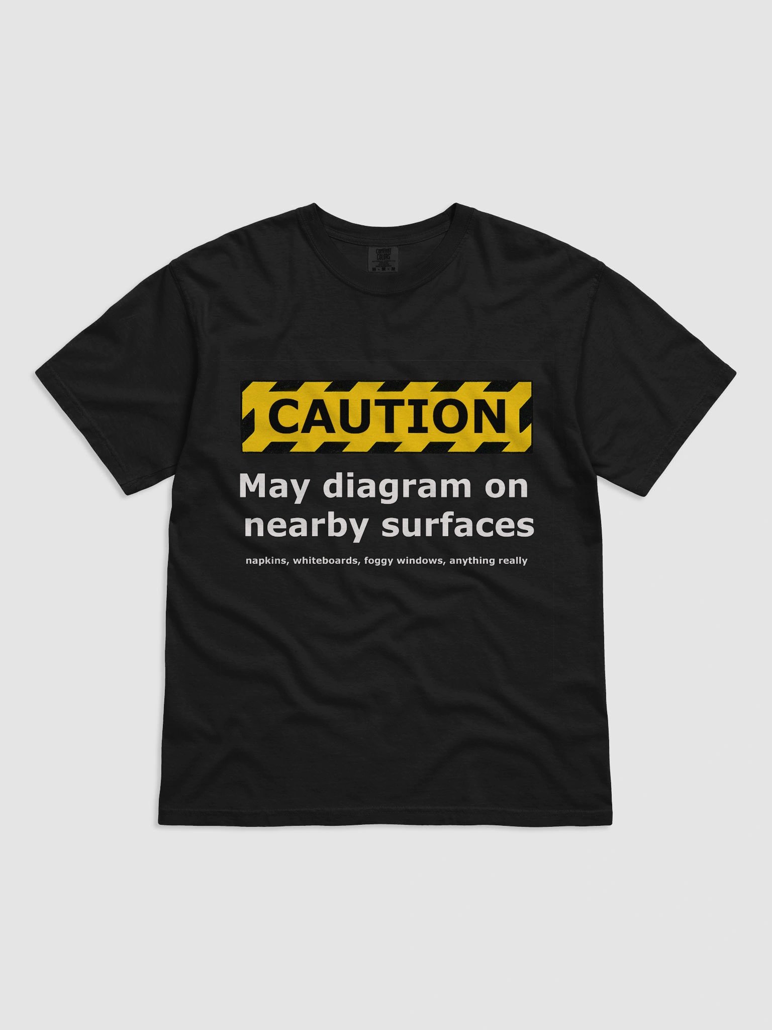 Diagram Caution – Sketch-at-Any-Moment Tee product image (3)