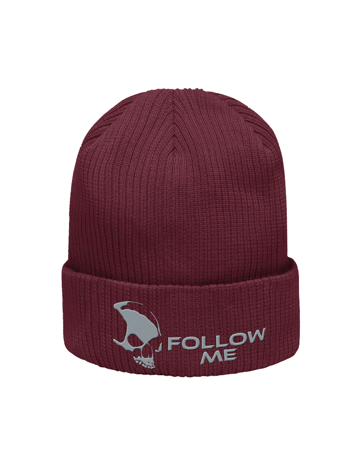 Follow Me Organic Ribbed Beanie product image (3)