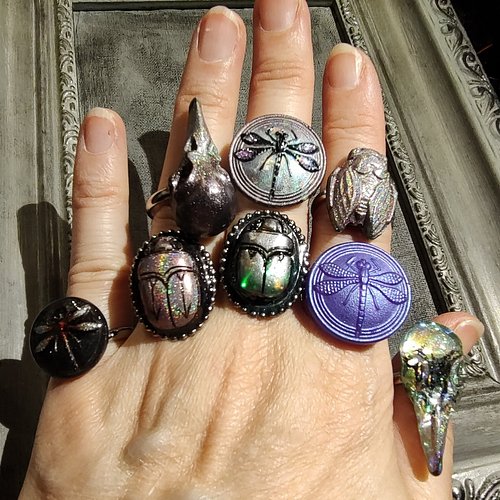 Working on new Epoxica rings (adjustable sizes 6.5-8-ish) for my upcoming October events. 
The First upcoming event is:
The 8...