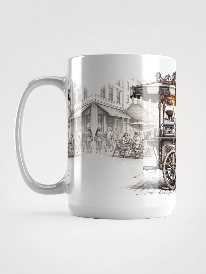 Old World Street Coffee Merchant - White Glossy Mug 15oz product image (2)