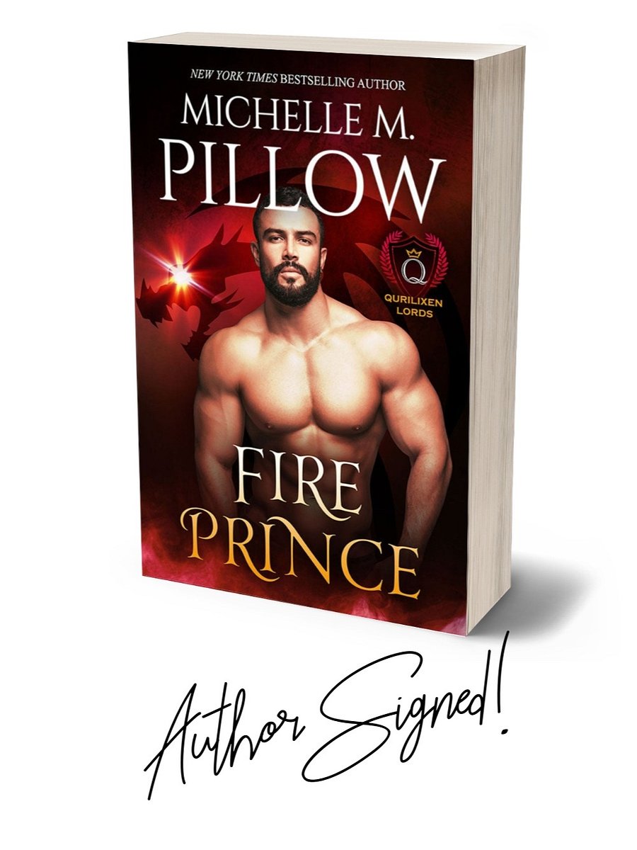 SIGNED: Fire Prince (Qurilixen Lords #4) Paperback product image (1)