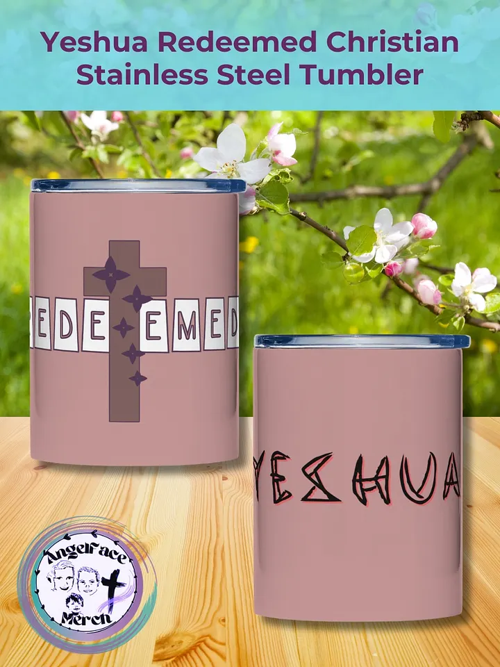 Yeshua Redeemed Christian Stainless Steel Tumbler product image (1)