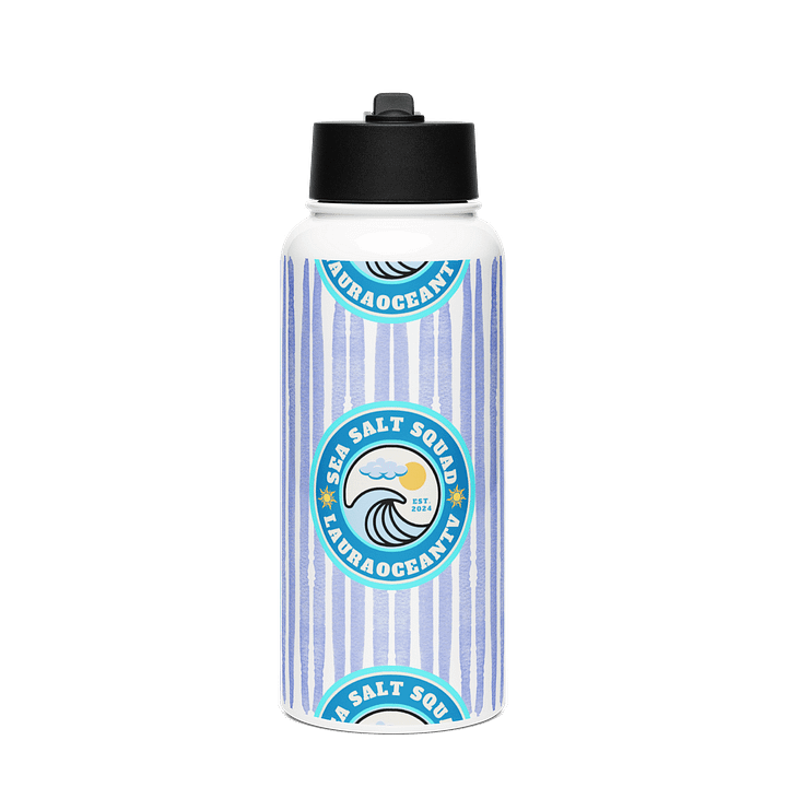 Sea Salt Squad Stainless Steel Wave Water Bottle product image (1)