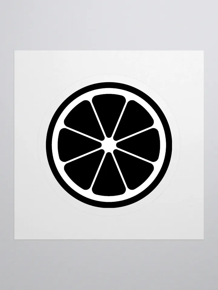 MIKAN Sticker(White×Black) product image (1)