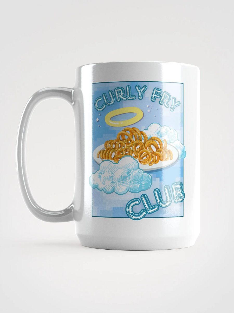 CURLY FRY CLUB white glossy mug product image (4)