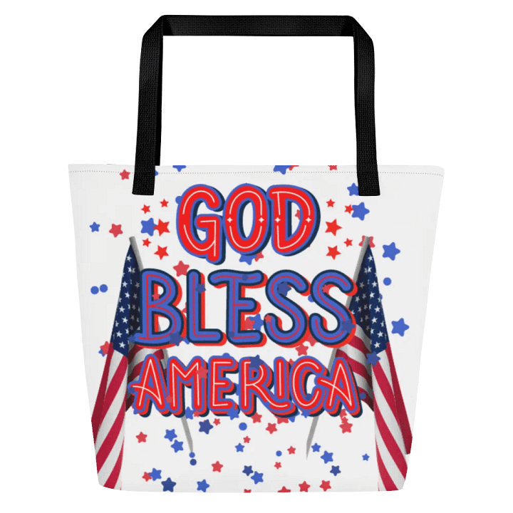 Patriotic Symmetry All-Over Tote Bag for Moms friends colleagues product image (1)