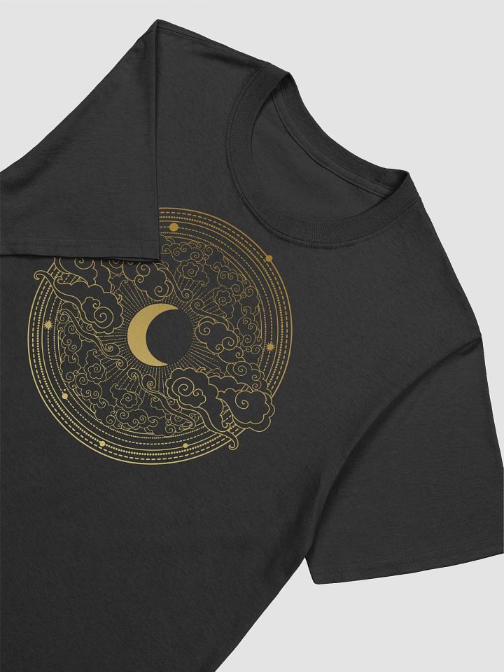 Golden crescent moon and swirling cloud product image (2)