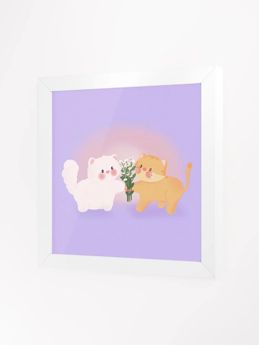 Daisies for you, Cat duo Framed Poster product image (3)