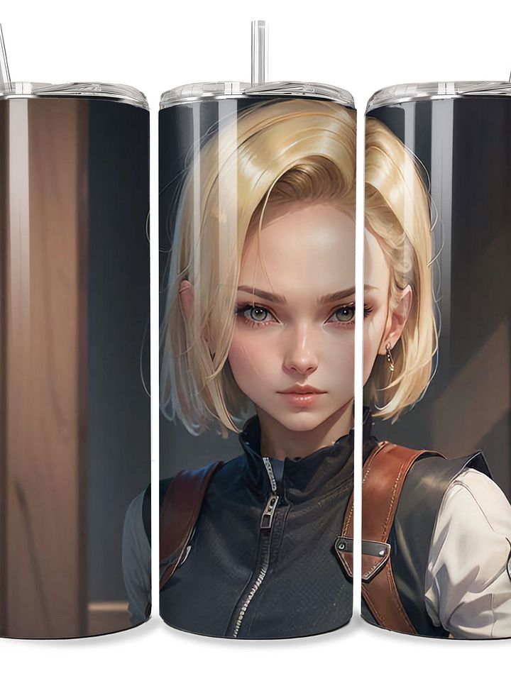 Android 18 Gaze Tumbler - 20oz Stainless Steel product image (1)