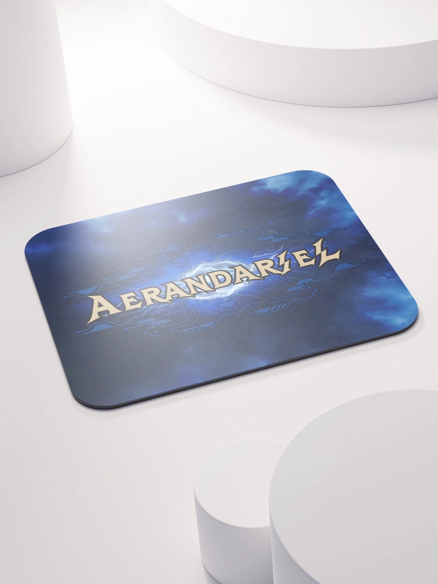 Aerandariel Electric Blue Lightning Mouse Pad product image (4)