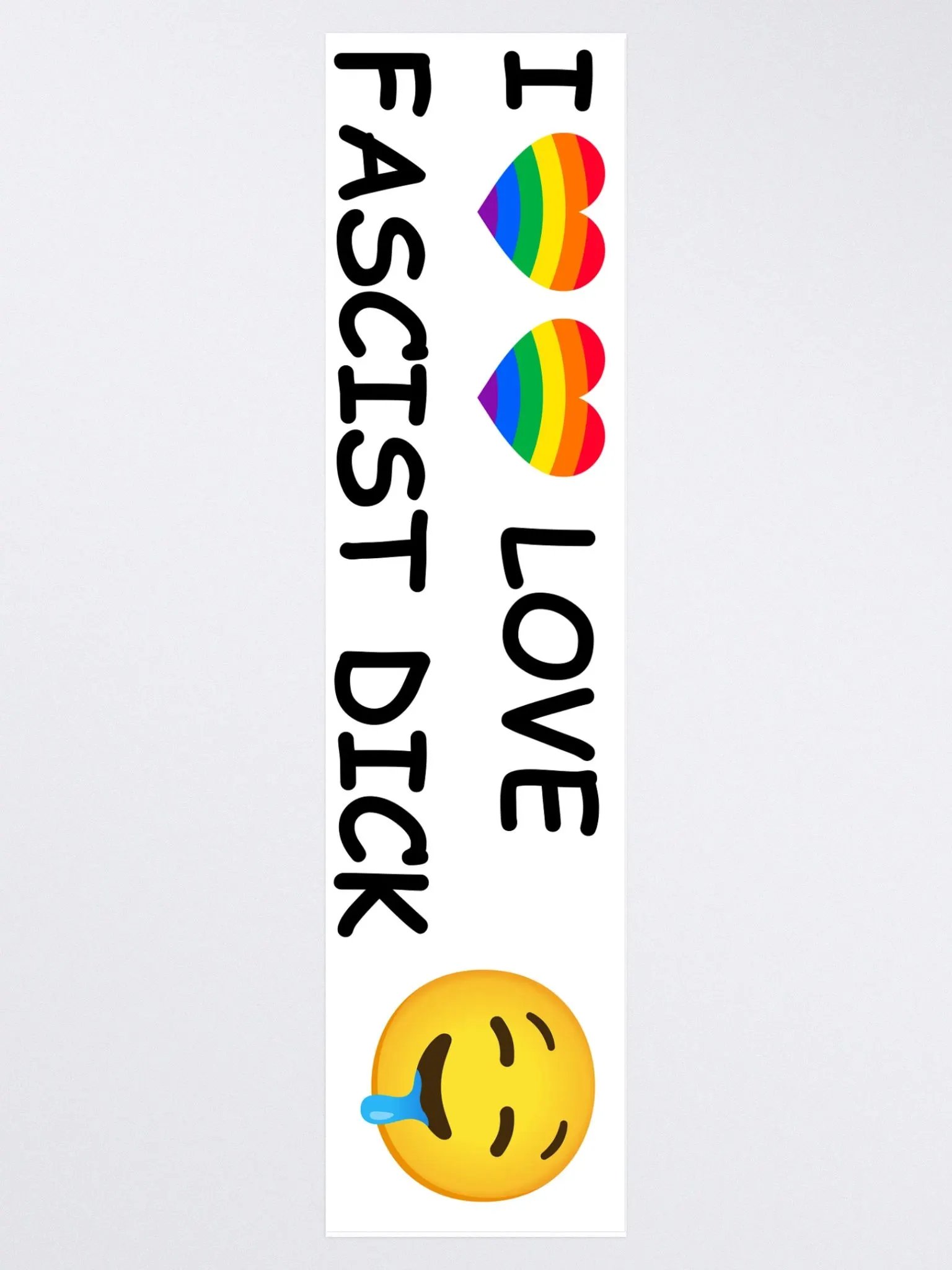 Anti-Cybertruck "I LOVE FASCIST DICK" Bumper Sticker product image (3)