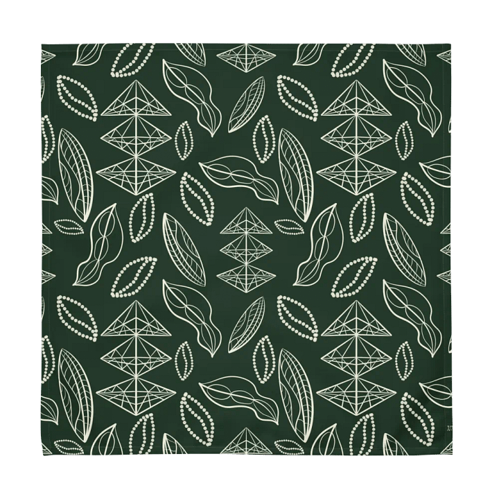 El Yunque Brew Bliss: Abstract Coffee Bean Tribal Cloth Napkins product image (1)