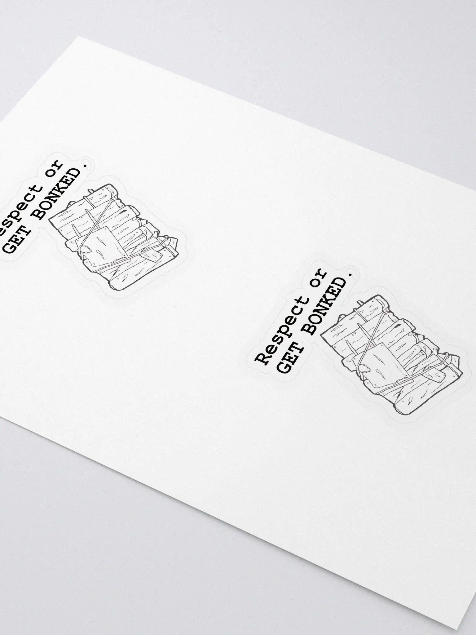 Respect or Get Bonked Sticker product image (3)