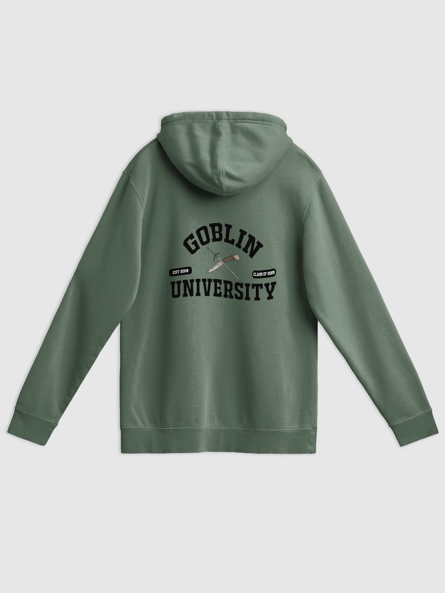 Goblin University BACK OF HOODIE Black product image (1)