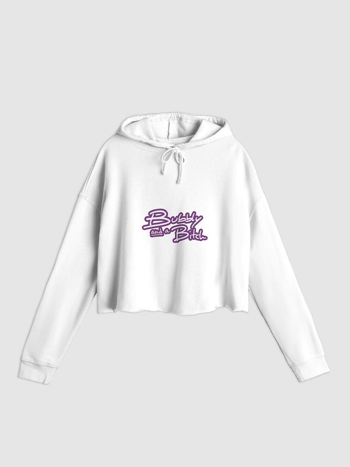 Bubbly and a B*tch (lined design, #763D7D) lightweight cropped hoodie product image (7)