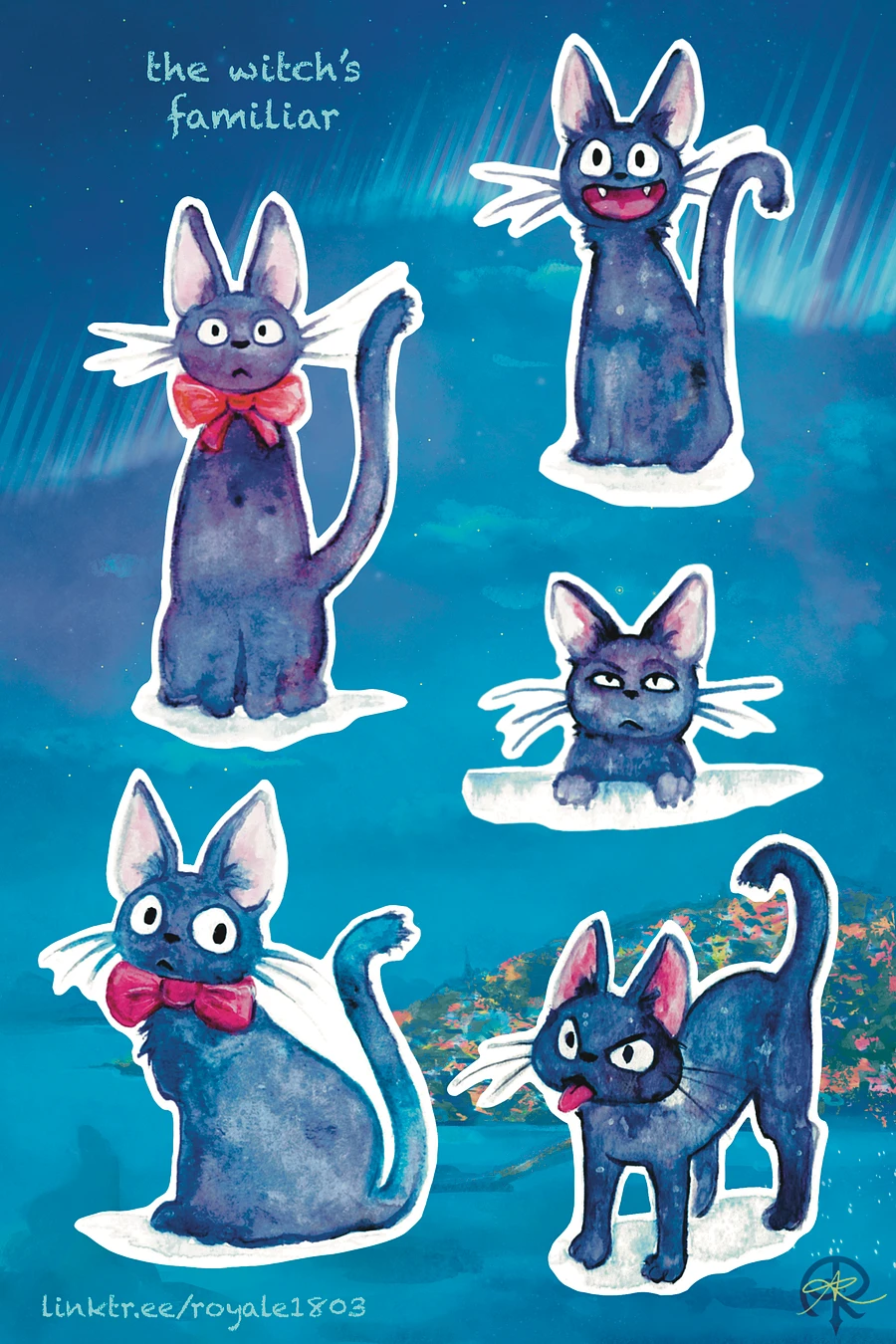 Sticker Sheet - the Witch's familiar product image (1)