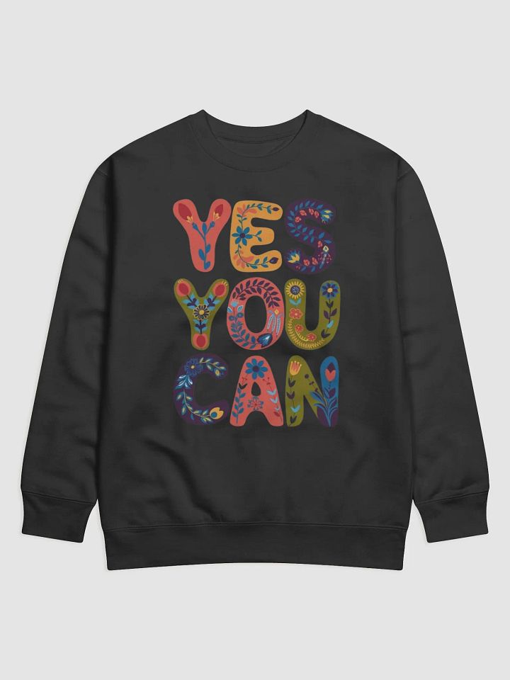 Floral Motivation Premium Sweatshirt product image (1)