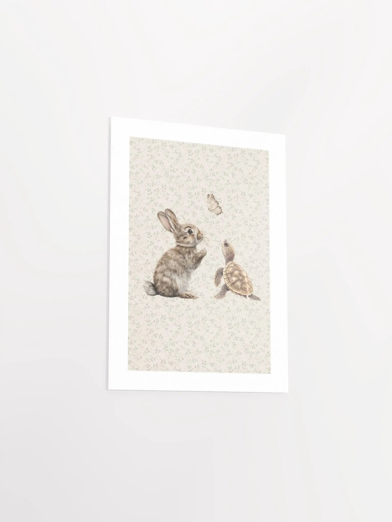 Boho Bunny and Turtle Nursery Print product image (4)
