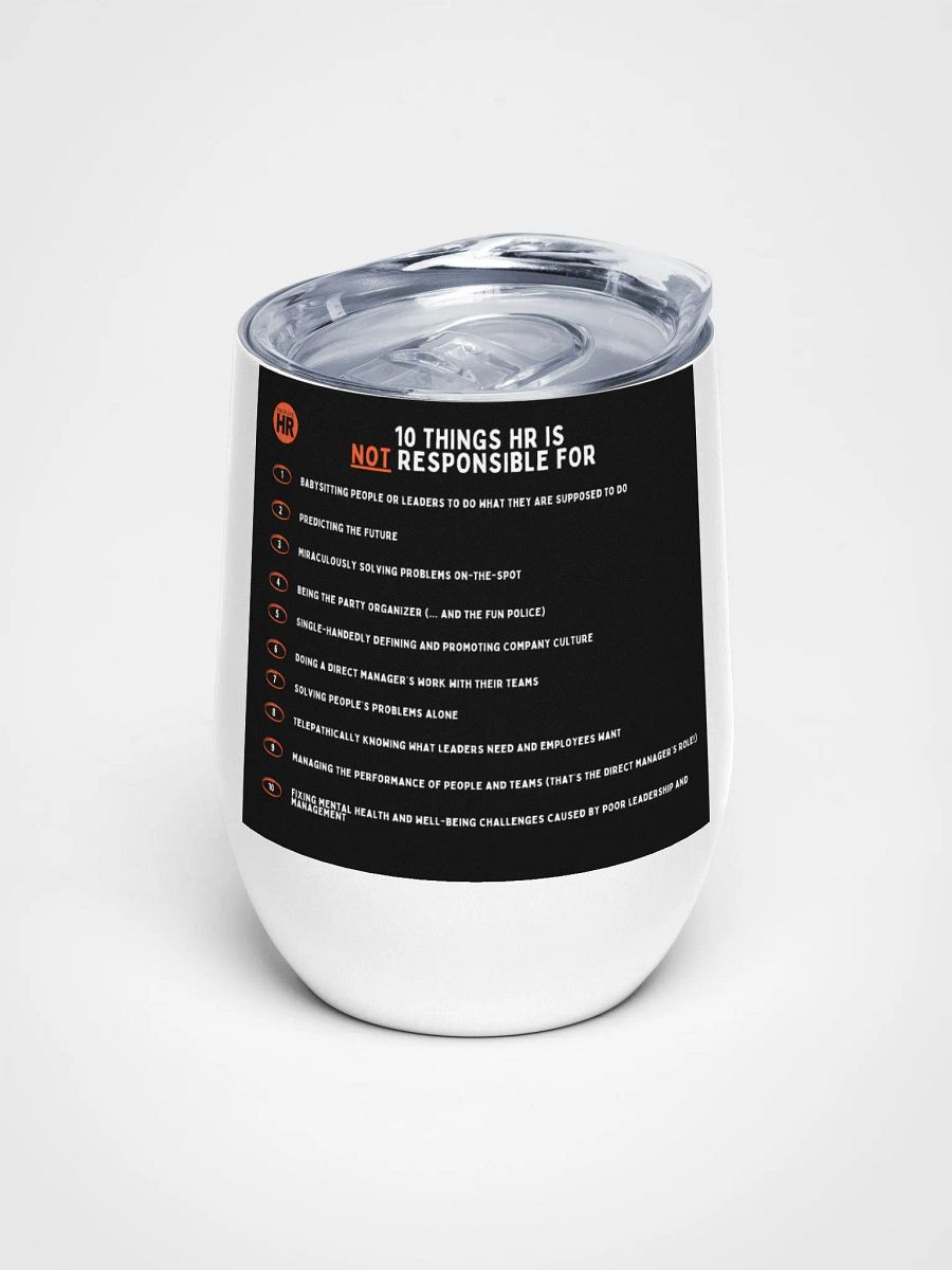 HR Responsibilities Unveiled: Wine Tumbler Edition product image (4)