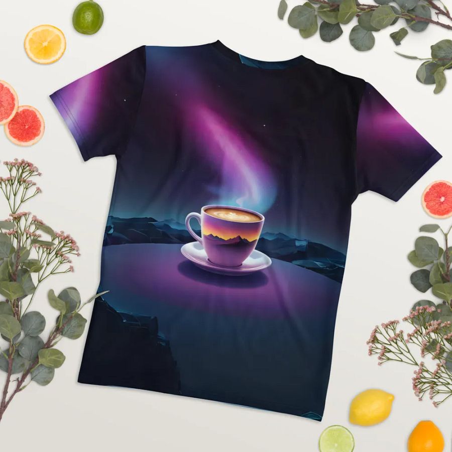 Coffee Sunset All Over Print T-shirt product image (8)