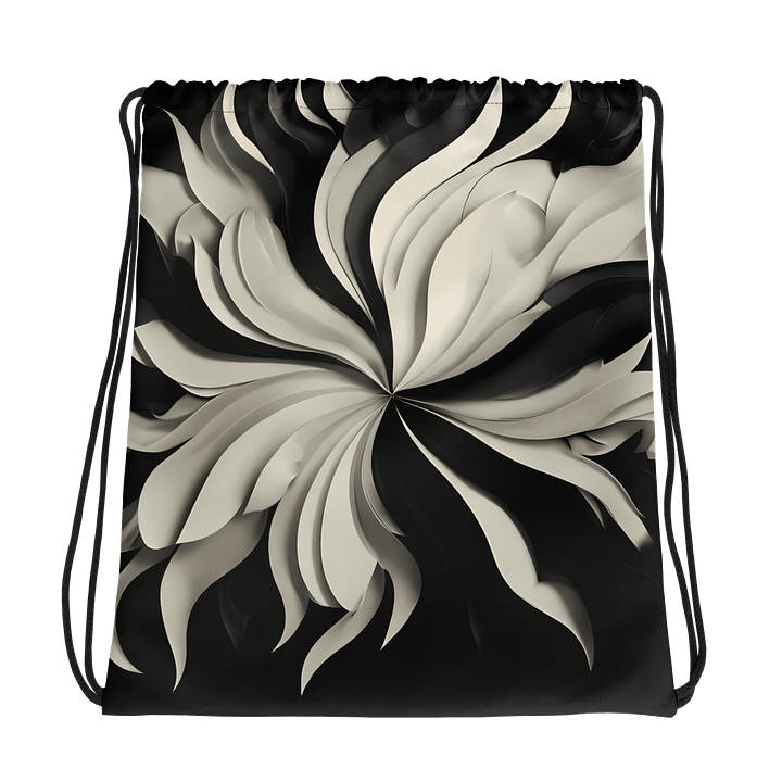 Dramatic Black and White Swirl Art - Bold and Energetic Design product image (1)