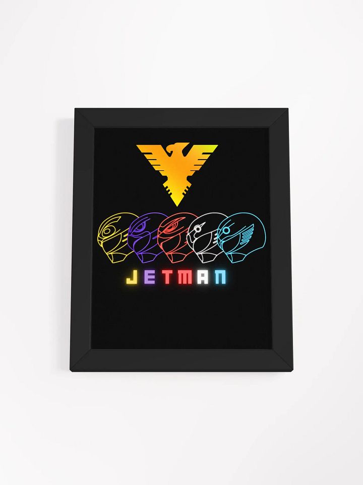 Neon Jetman Helmets Framed Poster product image (4)