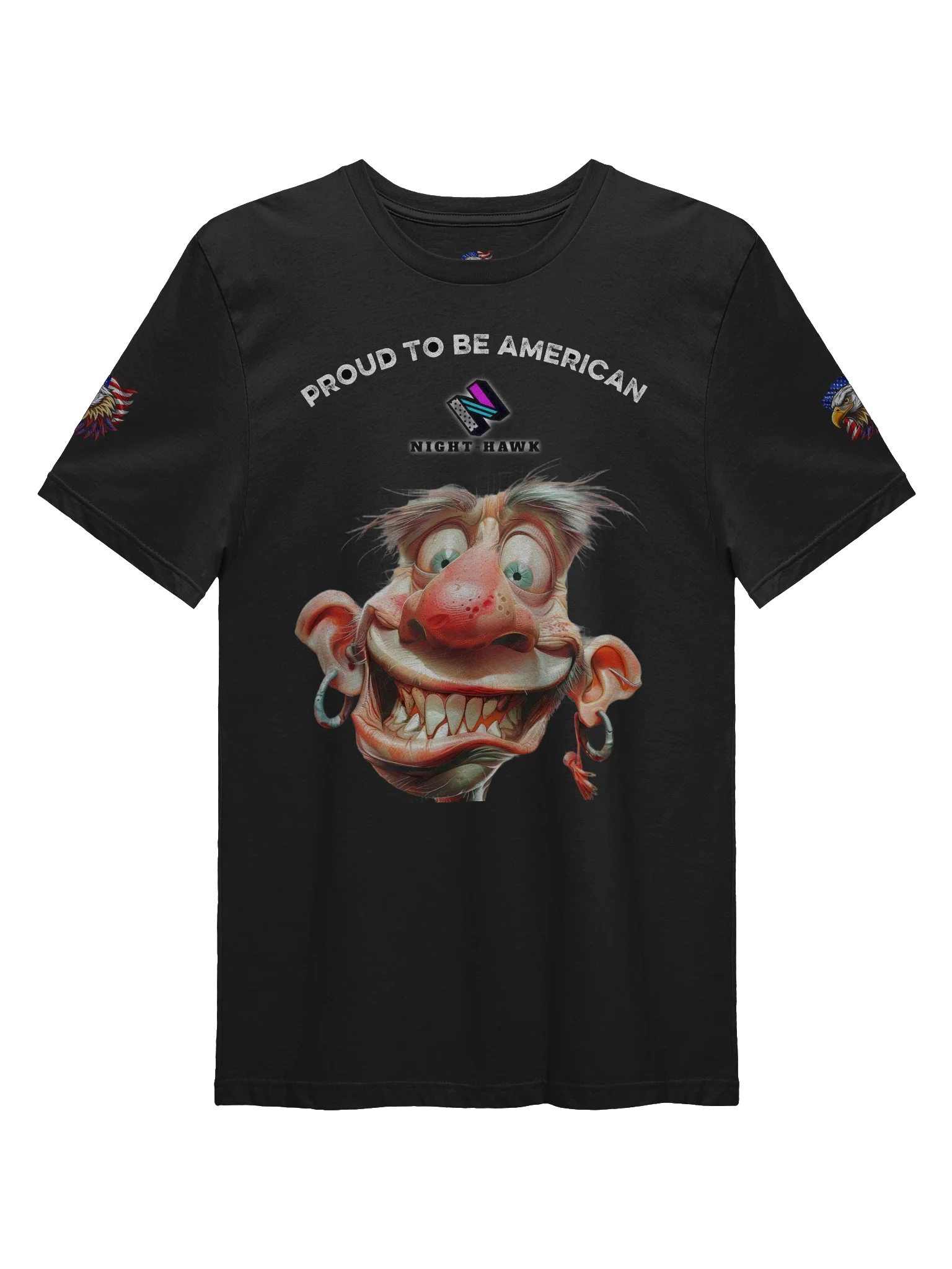 Glowing Night-Hawk Logo T-Shirt product image (1)