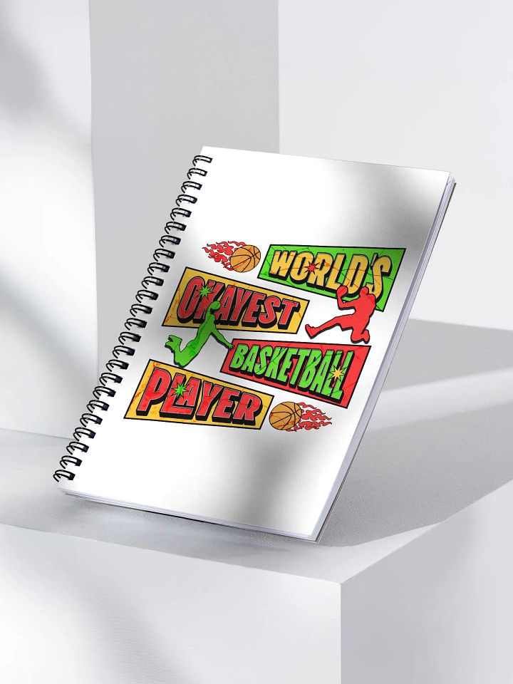 Worlds Okayest Basketball Player Retro Notebook product image (2)
