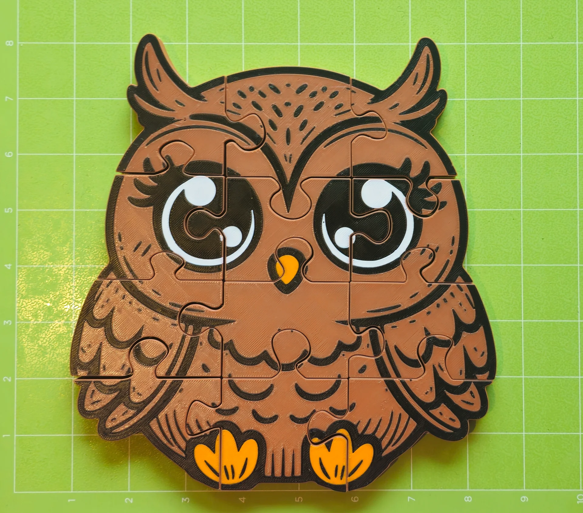 Owl 3D Printed Jigsaw Puzzle – A Clever Challenge in Every Piece! product image (4)