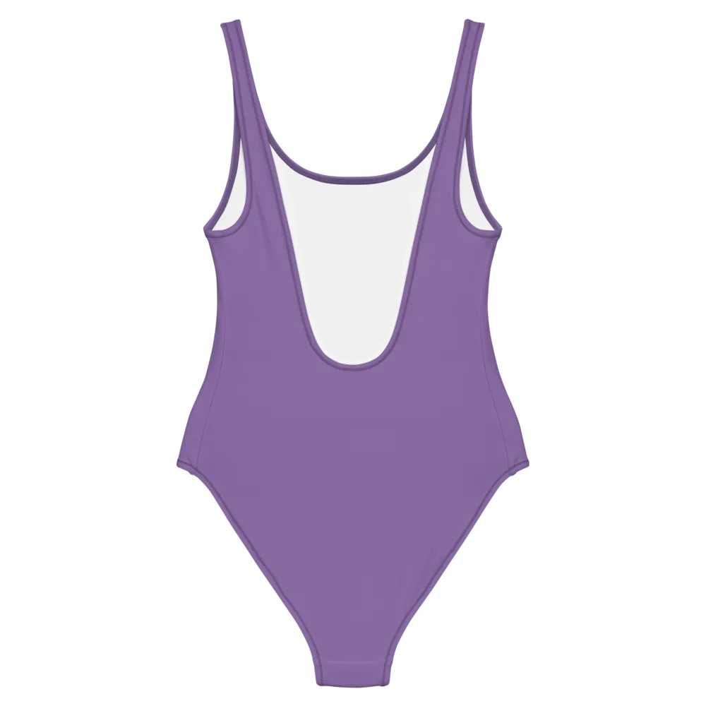 Furry Trash Swimsuit – Bubble Logo (White on Purple) product image (7)