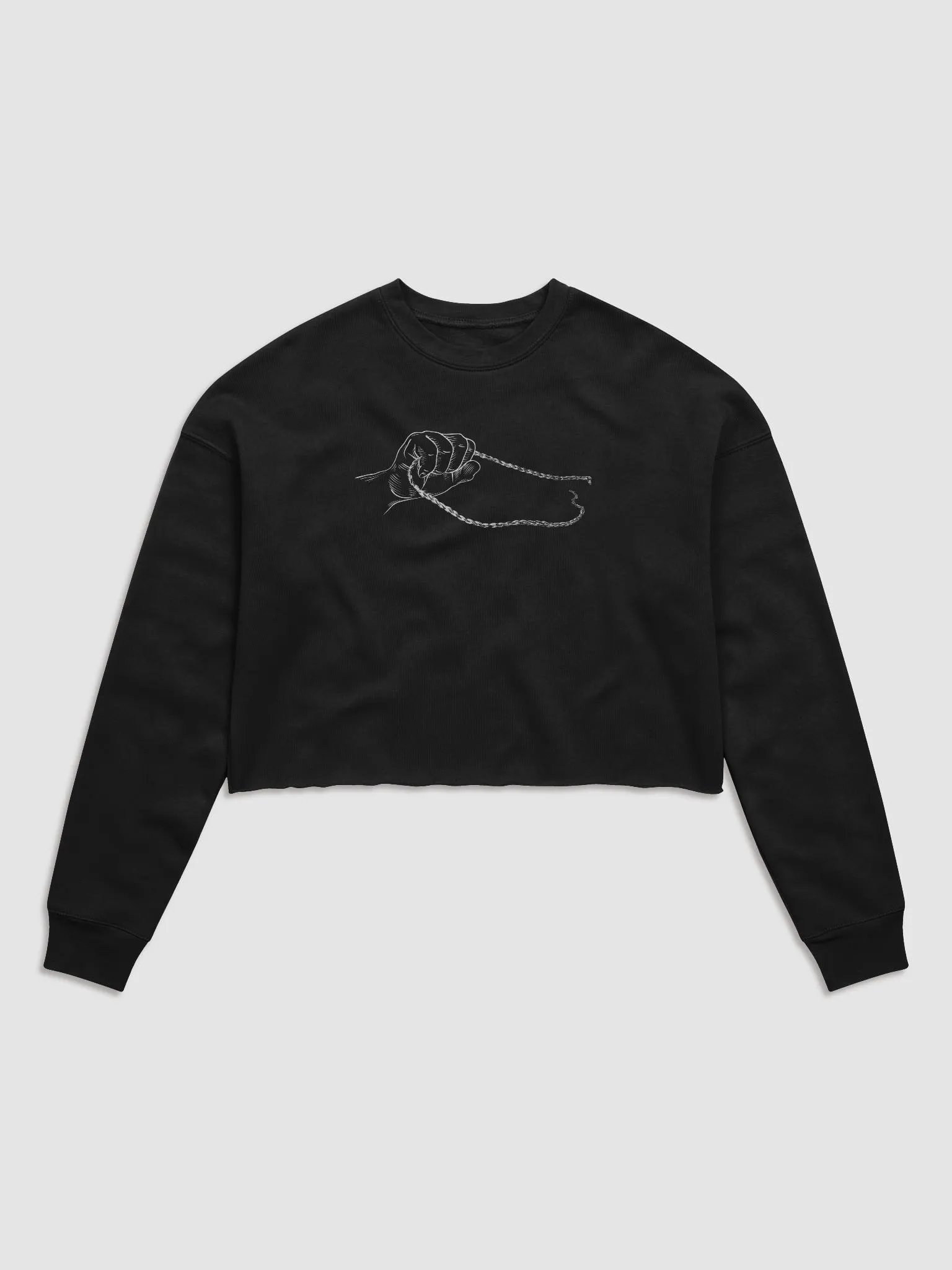 Hand & Chain Crop Sweatshirt product image (2)