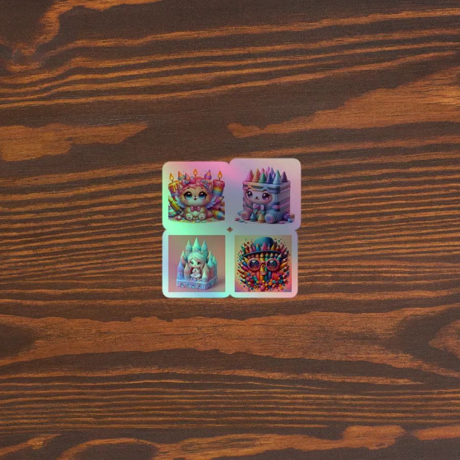 Whimsical Fantasy Holographic Sticker Set product image (5)