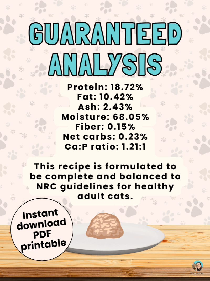 Cooked chicken cat food recipe ~ 1 recipe for adult cats product image (4)