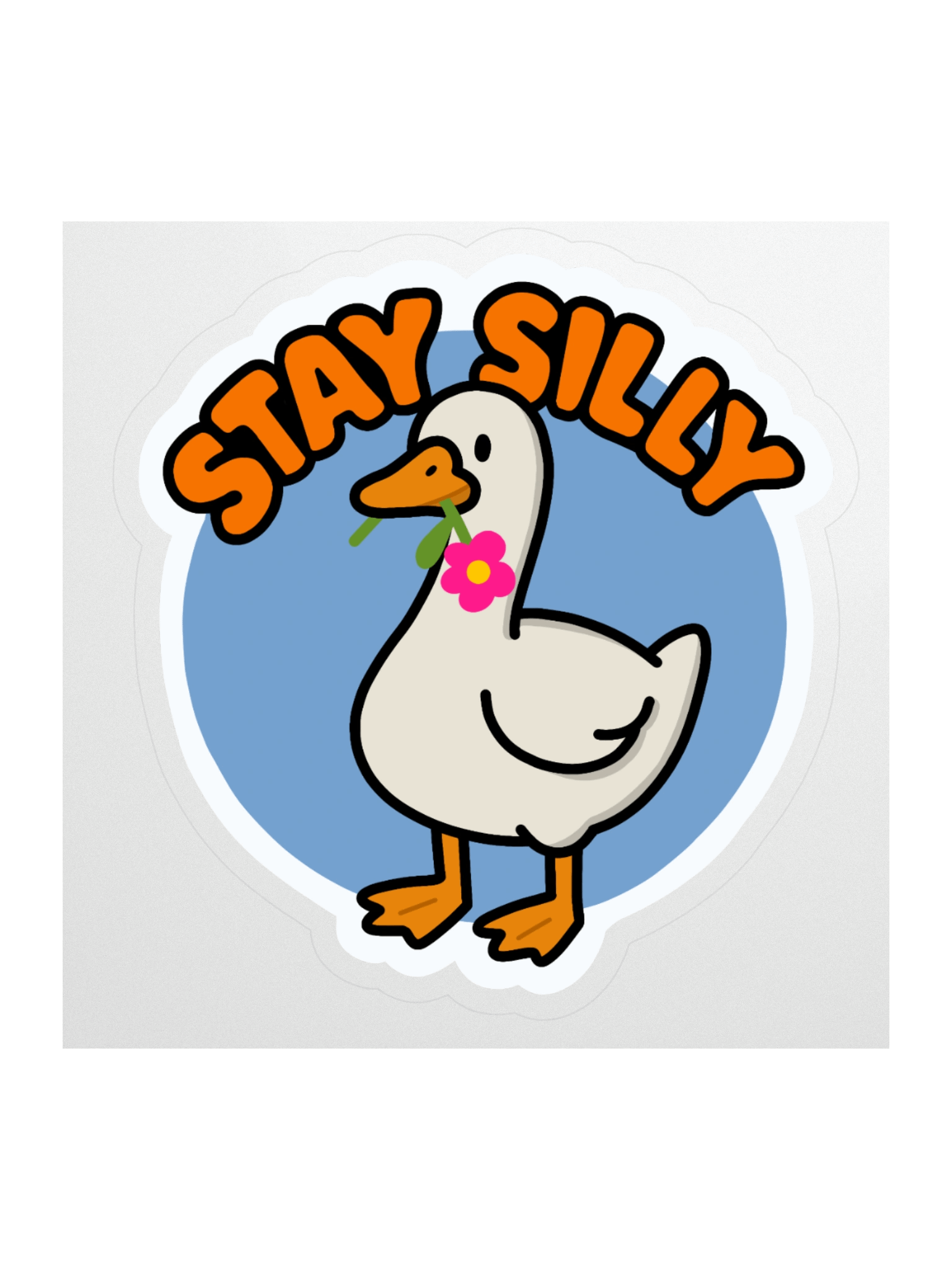 Stay Silly Flower Sticker product image (1)