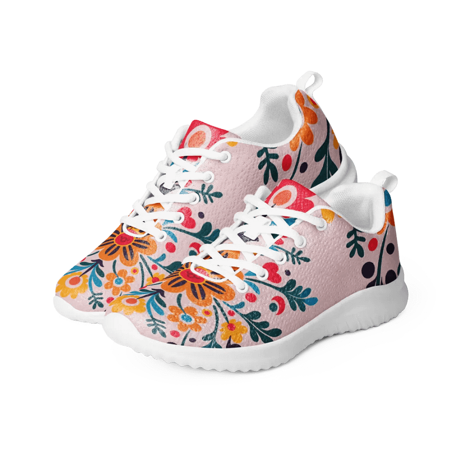 Quiet Mind Floral Athletic Shoes product image (11)