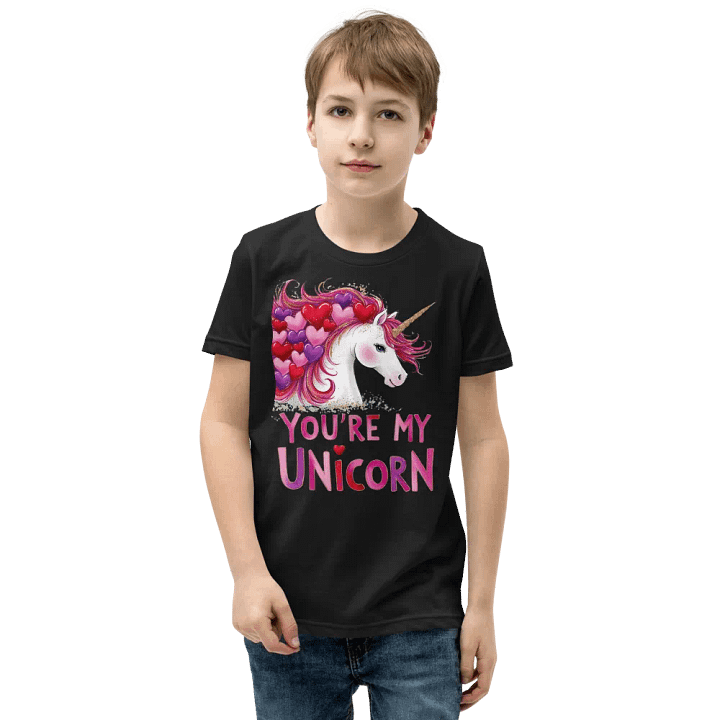 Heartfelt Unicorn Youth T-Shirt product image (1)