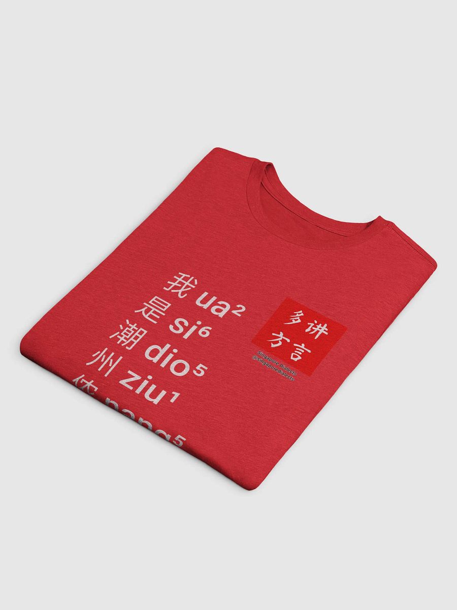 "I'm Teochew" T-Shirt (Black/Red) [Simplified Chinese] product image (4)