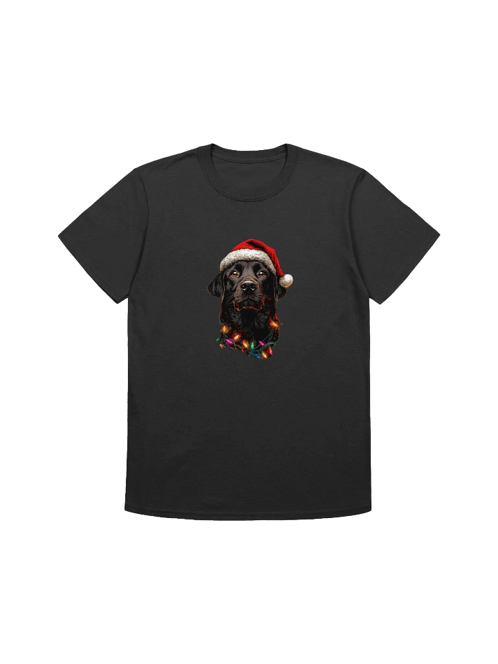 Black Lab Dog Unisex Christmas T-Shirt product image (1)